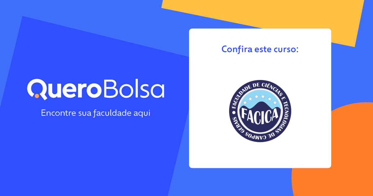FACICA 2025 Bolsas Cursos E Informa es Quero Bolsa