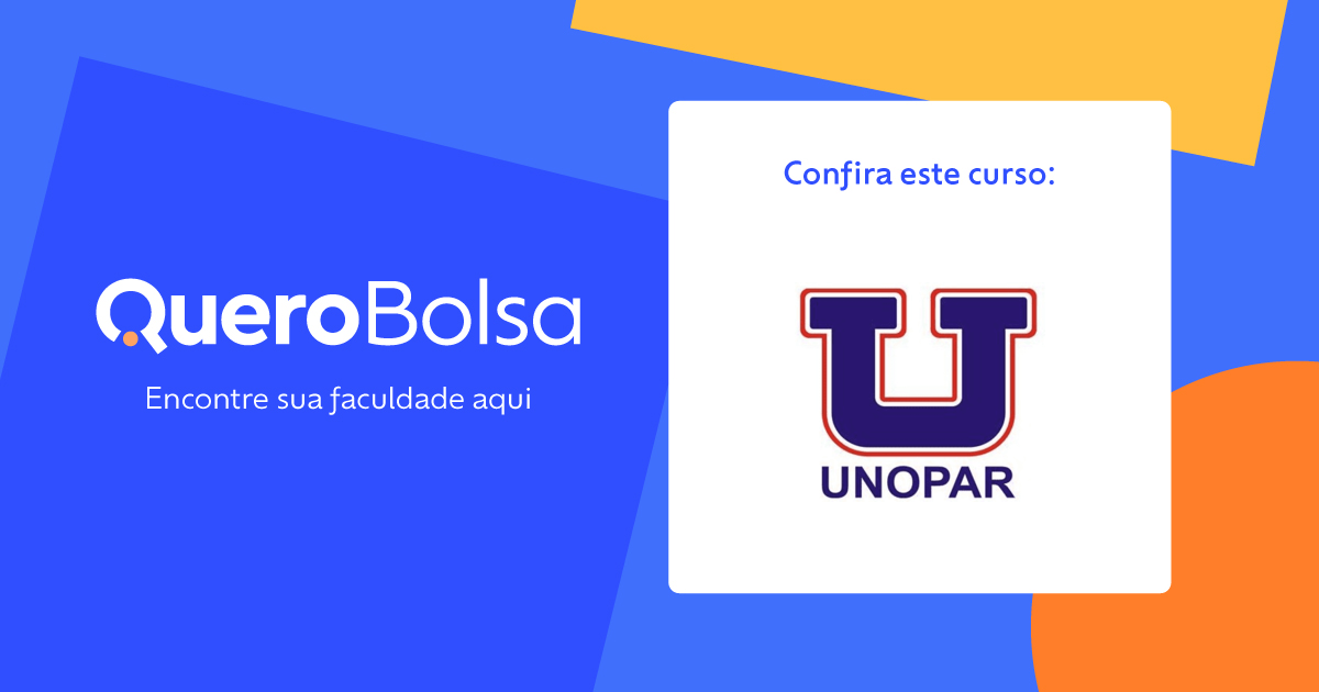 Unopar - Cursos e Valores  Bolsas a partir de R$ 75,65